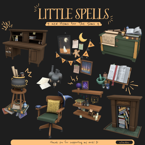 Maxis Match Little Spells by simsfinds - The Sims 4 Custom Content