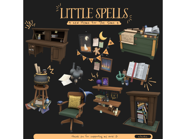 Sims 4 Little Spells by aliaskats4