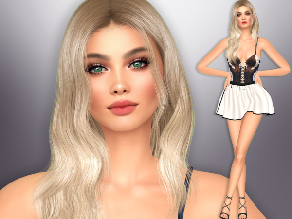 Sims 4 Perla Swartz by divaka45