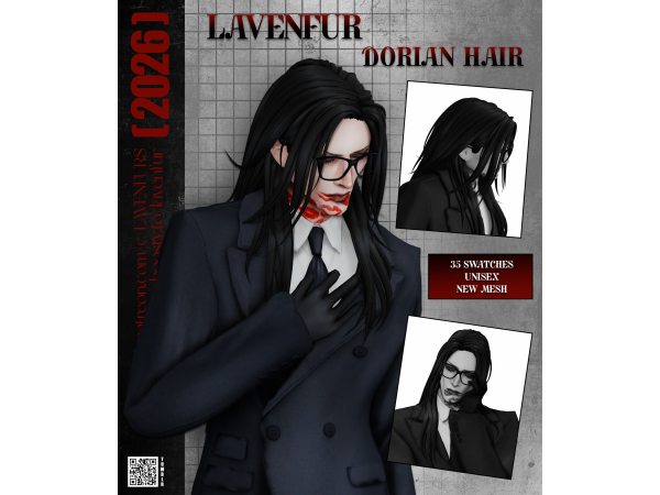 Sims 4 𝙻𝙰𝚅𝙴𝙽𝙵𝚄𝚁 - 𝙳𝙾𝚁𝙸𝙰𝙽 𝙷𝙰𝙸𝚁
