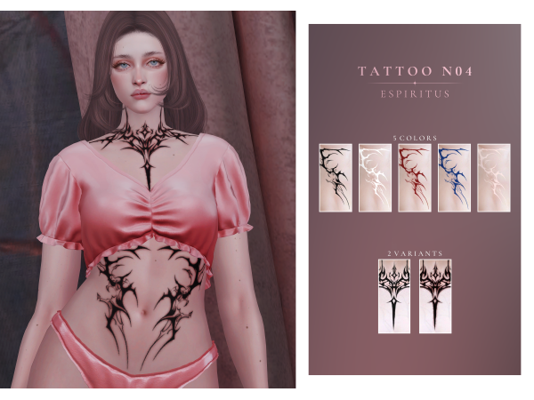 Sims 4 espiritus - tattoo n04