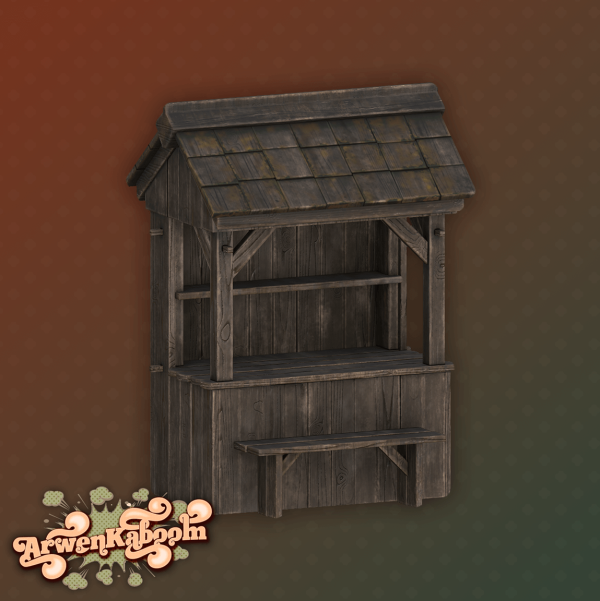 Mix Crooked Pumpkin Shop Stand by arwenkaboom - The Sims 4 Custom Content
