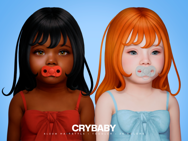 Maxis Match CRYBABY Bloom Hairstyle I Toddler (Daylife Sims) - The Sims 4 Custom Content