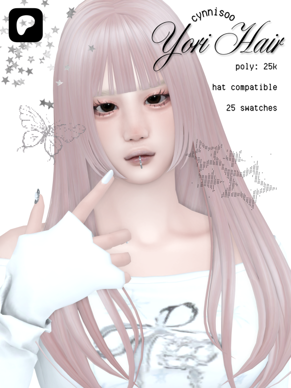 Maxis Match yori hair by simsfinds - The Sims 4 Custom Content