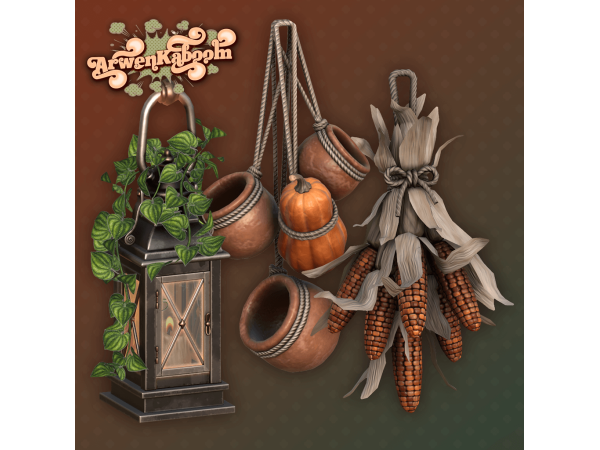 Sims 4 🎃Crooked Pumpkin Shop - Hanging Decor Bundle🎃