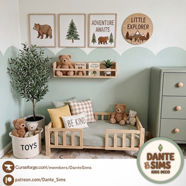 Alpha Little explorer's Nook set by dantesims - The Sims 4 Custom Content