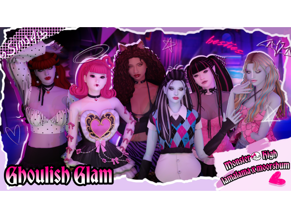 Sims 4 LAMA LAMA x moorshum Ghoulish Glam
