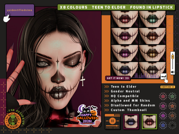 Sims 4 Paratoxic Lipstick