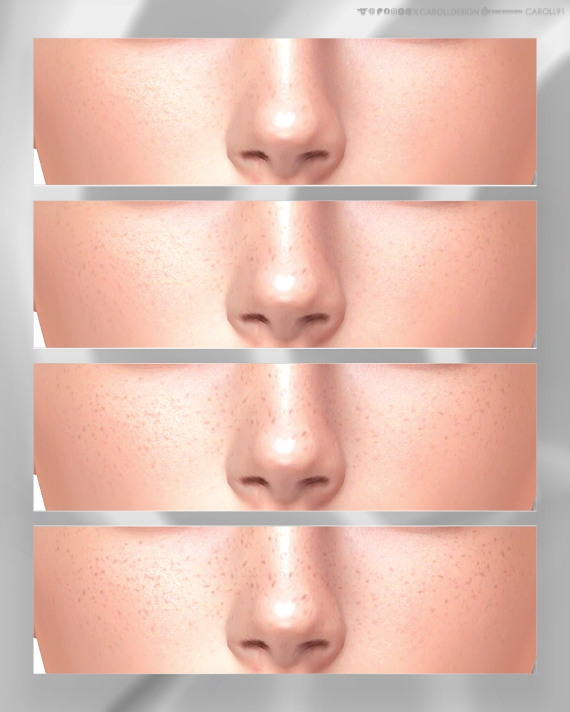 Alpha Mia Freckles HQ by carolldesign - The Sims 4 Custom Content