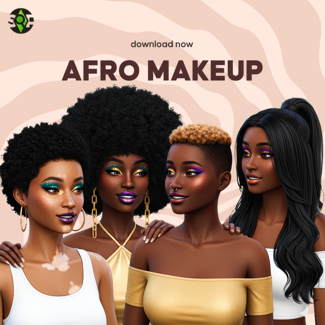 Sims 4 Afro Makeup